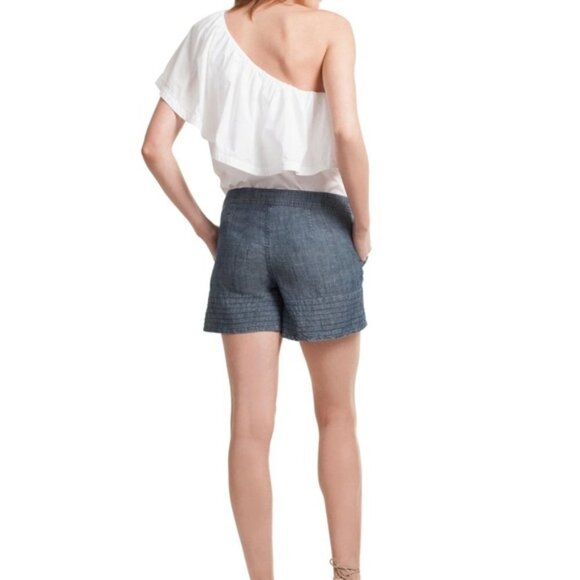 TRINA TURK / Rosamunda Linen Blend Shorts - Picture 12 of 12